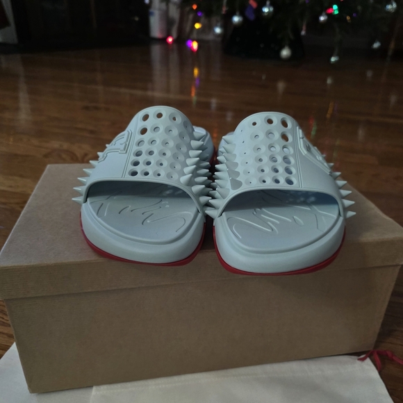 Christian Louboutin Spiked Sandals - White and Red main image 11